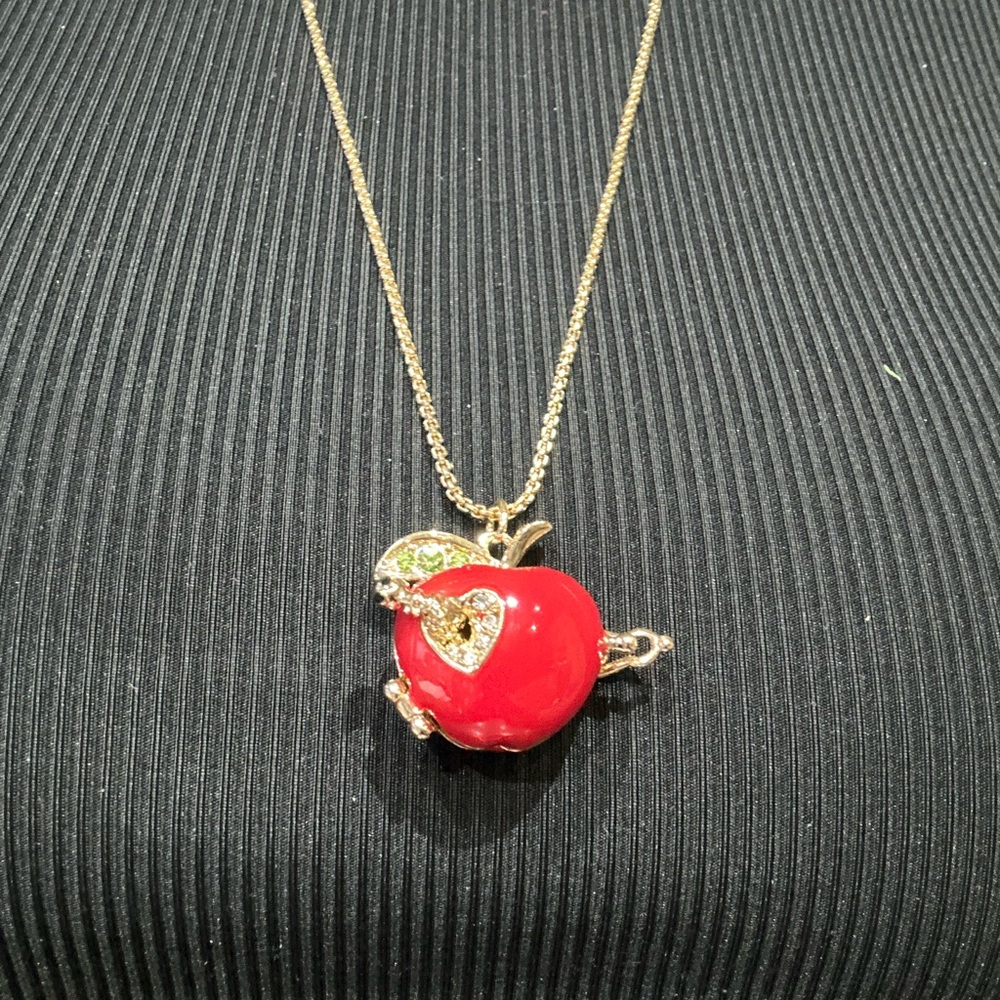 Betsey Johnson Apple Necklace